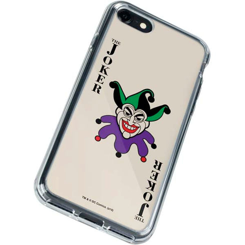 DC Comics The Joker Calling Card iPhone SE (2nd & 3rd Gen) Clear Case