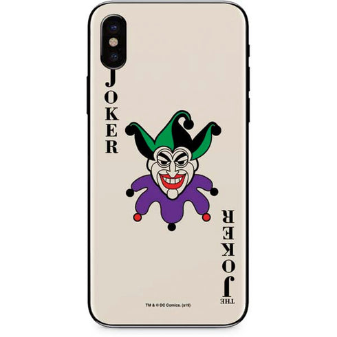 DC Comics The Joker Calling Card iPhone XS Skin