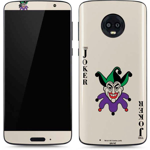 DC Comics The Joker Calling Card Moto G6 Skin