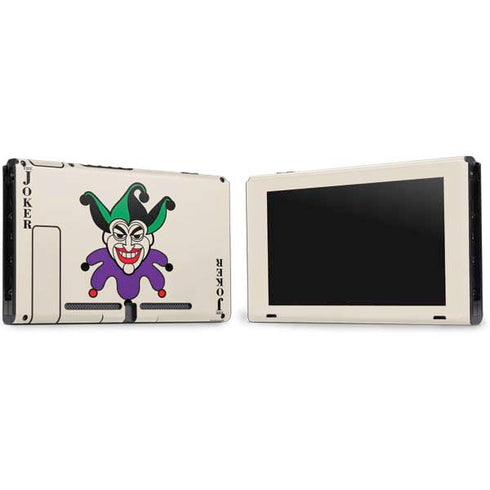 DC Comics The Joker Calling Card Nintendo Switch Bundle Skin