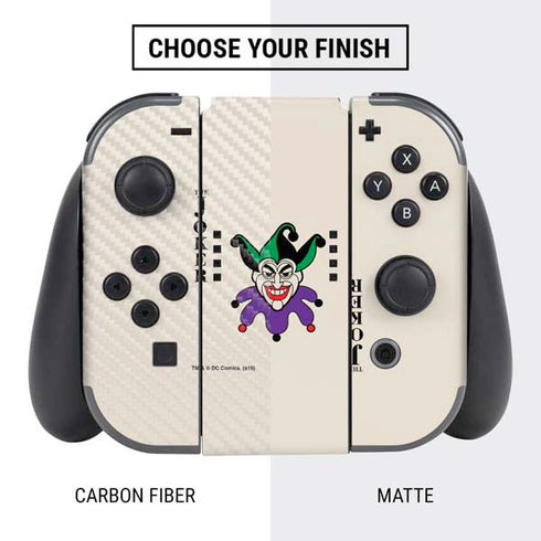 DC Comics The Joker Calling Card Nintendo Switch Bundle Skin