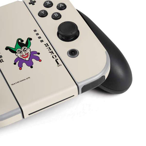 DC Comics The Joker Calling Card Nintendo Switch OLED (2021) Skin