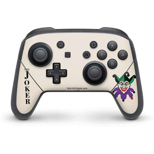DC Comics The Joker Calling Card Nintendo Switch Pro Controller Skin