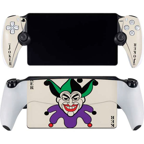 DC Comics The Joker Calling Card PlayStation Portal Remote Player Skin