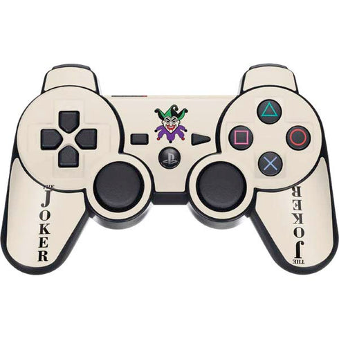 DC Comics The Joker Calling Card PS3 Dual Shock wireless controller Skin