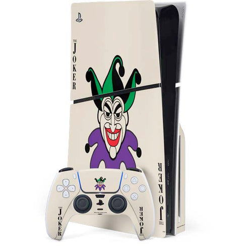 DC Comics The Joker Calling Card PS5 Slim Disk Bundle Skin