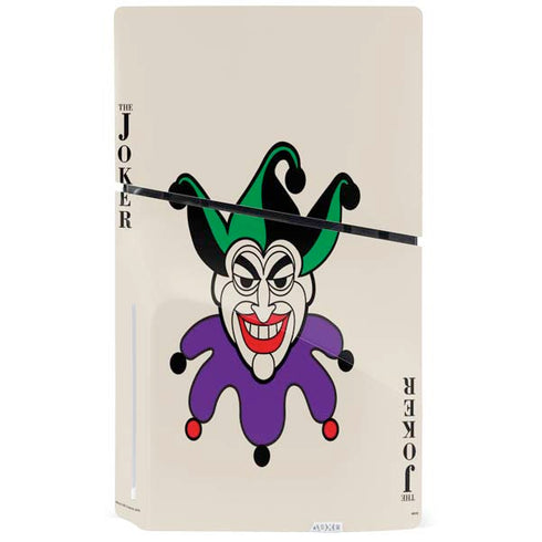 DC Comics The Joker Calling Card PS5 Slim Disk Bundle Skin