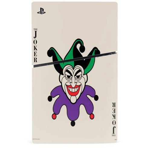 DC Comics The Joker Calling Card PS5 Slim Disk Console Skin