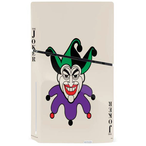 DC Comics The Joker Calling Card PS5 Slim Disk Console Skin