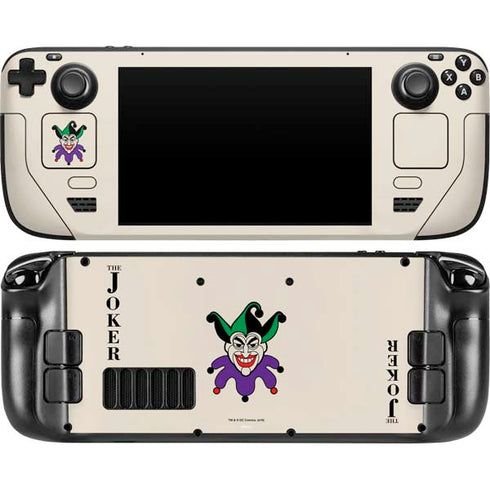 DC Comics The Joker Calling Card Steam Deck Handheld Gaming Computer Skin