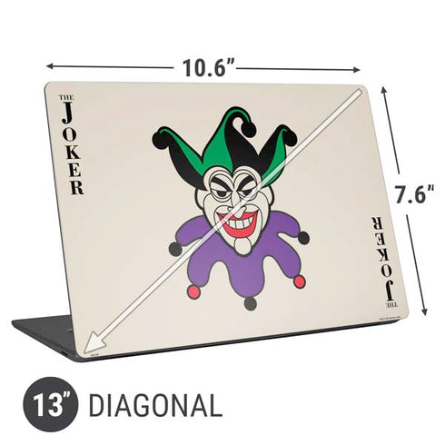 DC Comics The Joker Calling Card Universal Laptop 13in (10.6 x 7.6in) Skin