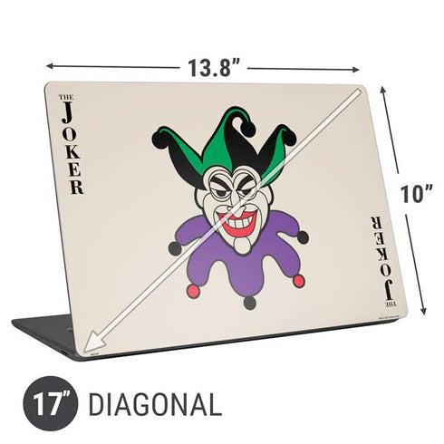 DC Comics The Joker Calling Card Universal Laptop 17in (13.8 x 10in) Skin