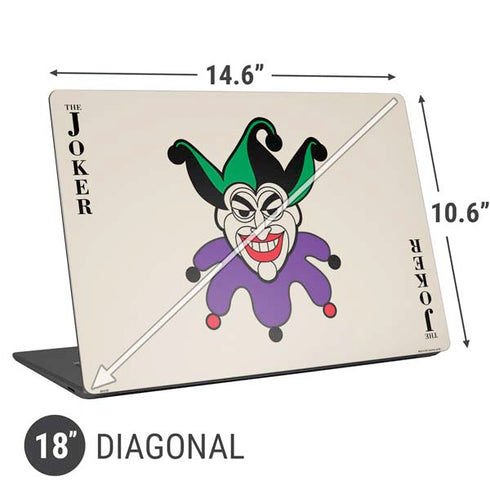 DC Comics The Joker Calling Card Universal Laptop 18in (14.6 x 10.6in) Skin