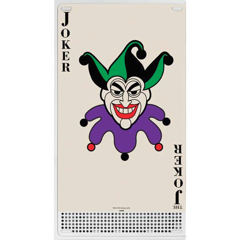 DC Comics The Joker Calling Card Xbox Series S Console Skin