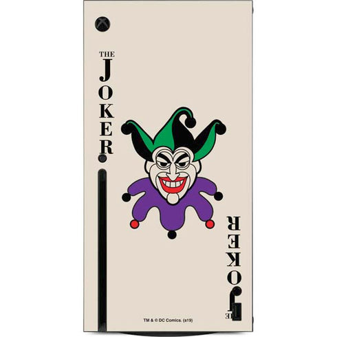 DC Comics The Joker Calling Card Xbox Series X Console Skin
