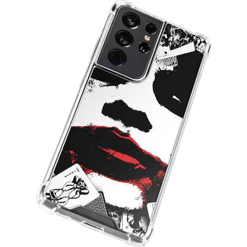 DC Comics The Joker Dark Knight Poster Art Galaxy S21 Ultra 5G Clear Case
