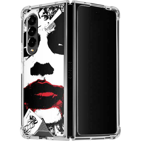 DC Comics The Joker Dark Knight Poster Art Galaxy Z Fold4 5G Clear Case