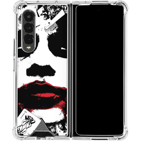 DC Comics The Joker Dark Knight Poster Art Galaxy Z Fold4 5G Clear Case