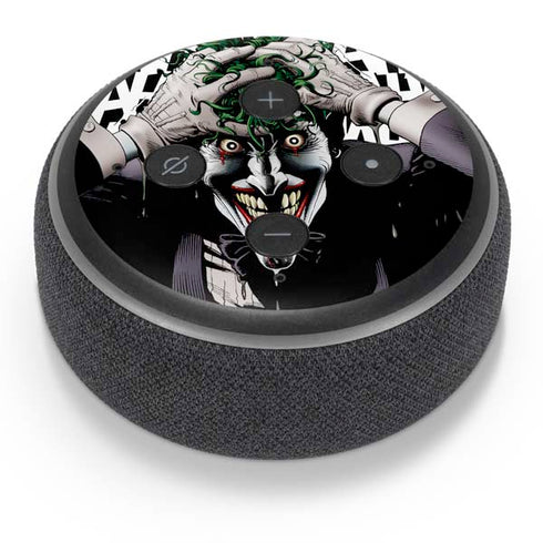 DC Comics The Joker Killing Joke Variant Cover Art by Brian Bolland Amazon Echo Dot Skin