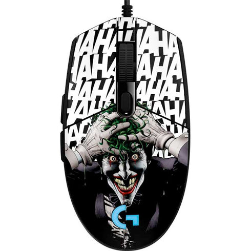 DC Comics The Joker Killing Joke Variant Cover Art by Brian Bolland G203 Prodigy RGB Wired Gaming Mouse Skin