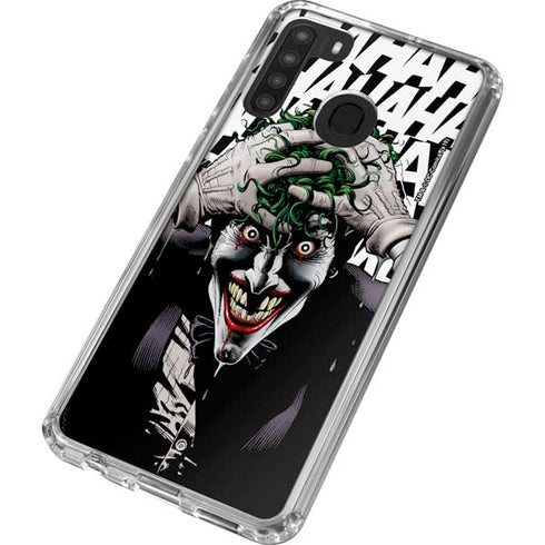 DC Comics The Joker Killing Joke Variant Cover Art by Brian Bolland Galaxy A21 Clear Case