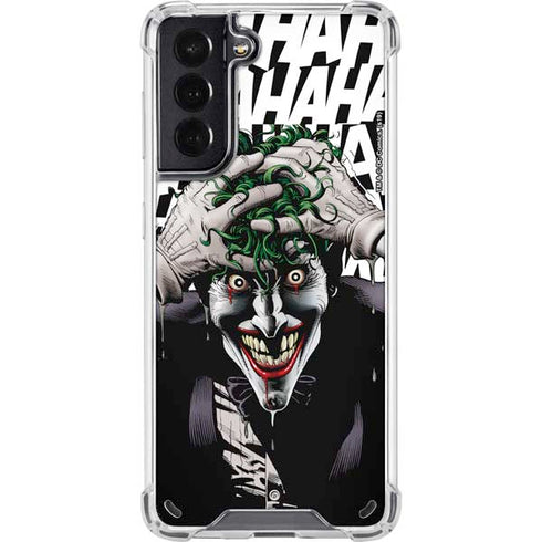DC Comics The Joker Killing Joke Variant Cover Art by Brian Bolland Galaxy S21 5G Clear Case