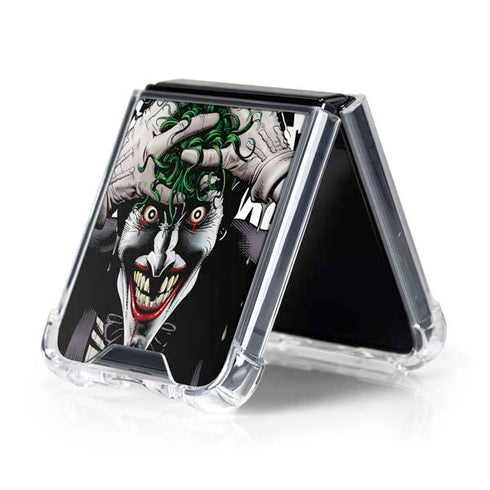 DC Comics The Joker Killing Joke Variant Cover Art by Brian Bolland Galaxy Z Flip5 5G Clear Case