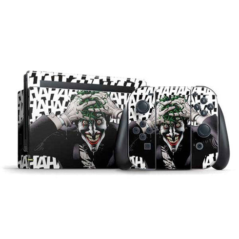 DC Comics The Joker Killing Joke Variant Cover Art by Brian Bolland Nintendo Switch Bundle Skin
