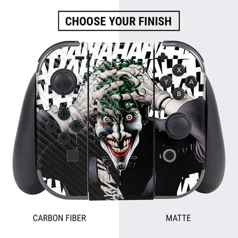 DC Comics The Joker Killing Joke Variant Cover Art by Brian Bolland Nintendo Switch Bundle Skin