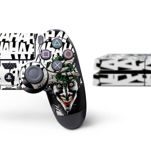 DC Comics The Joker Killing Joke Variant Cover Art by Brian Bolland PS4 Console and Controller Bundle Skin