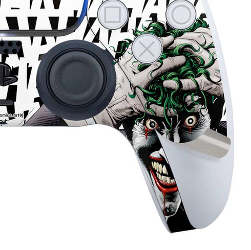 DC Comics The Joker Killing Joke Variant Cover Art by Brian Bolland PS5 Controller Skin