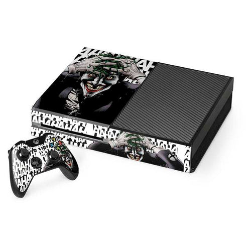 DC Comics The Joker Killing Joke Variant Cover Art by Brian Bolland Xbox One Console and Controller Bundle Skin