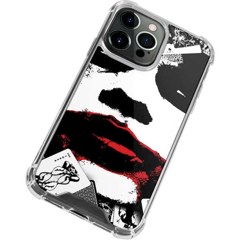 DC Comics The Joker Dark Knight Poster Art iPhone 14 Pro Max Clear Case