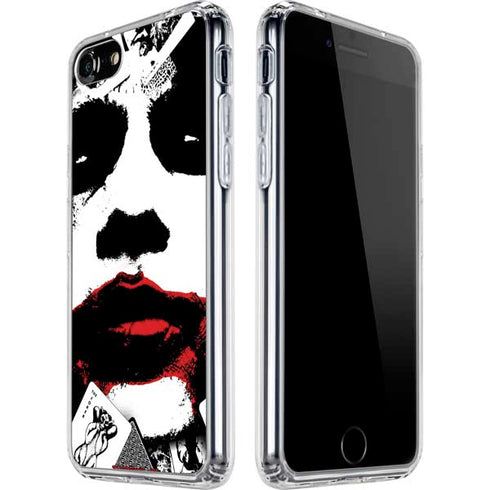 DC Comics The Joker Dark Knight Poster Art iPhone SE (2nd & 3rd Gen) Clear Case