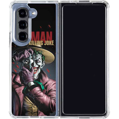 DC Comics The Joker Killing Joke Cover Art by Brian Bolland Galaxy Z Fold5 5G Clear Case