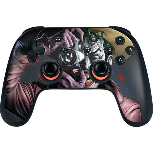 DC Comics The Joker Killing Joke Cover Art by Brian Bolland Google Stadia Controller Skin