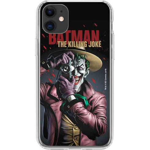 DC Comics The Joker Killing Joke Cover Art by Brian Bolland iPhone 11 Clear Case