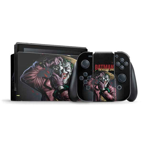 DC Comics The Joker Killing Joke Cover Art by Brian Bolland Nintendo Switch Bundle Skin