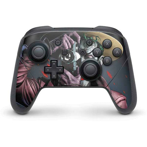 DC Comics The Joker Killing Joke Cover Art by Brian Bolland Nintendo Switch Pro Controller Skin