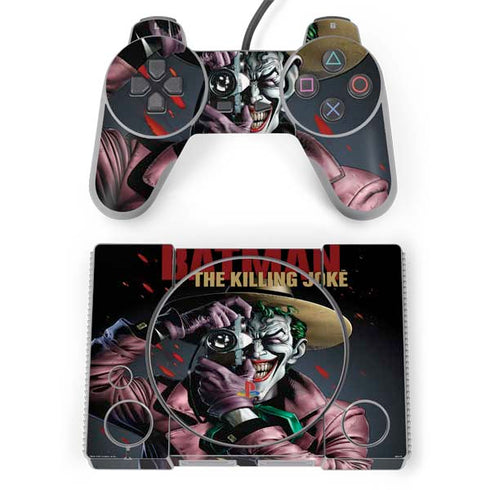 DC Comics The Joker Killing Joke Cover Art by Brian Bolland PlayStation Classic Bundle Skin