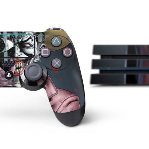 DC Comics The Joker Killing Joke Cover Art by Brian Bolland PS4 Pro Bundle Skin
