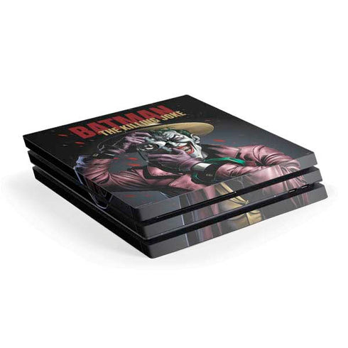 DC Comics The Joker Killing Joke Cover Art by Brian Bolland PS4 Pro Console Skin