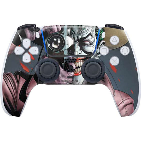 DC Comics The Joker Killing Joke Cover Art by Brian Bolland PS5 Controller Skin