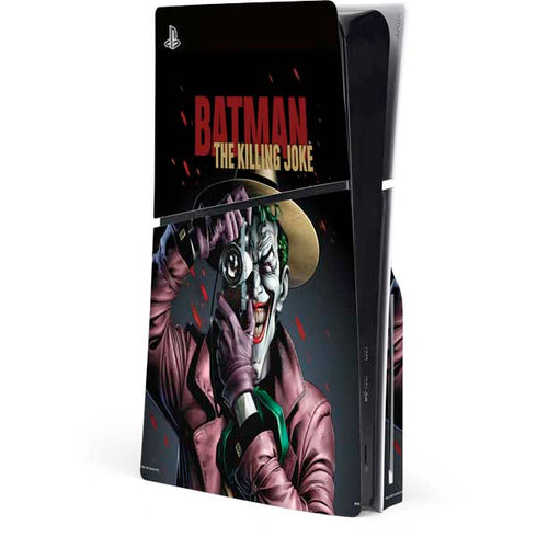 DC Comics The Joker Killing Joke Cover Art by Brian Bolland PS5 Slim Disk Console Skin