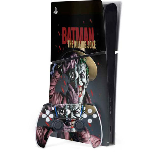 DC Comics The Joker Killing Joke Cover Art by Brian Bolland PS5 Slim Digital Edition Console Skin