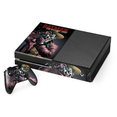 DC Comics The Joker Killing Joke Cover Art by Brian Bolland Xbox One Console and Controller Bundle Skin