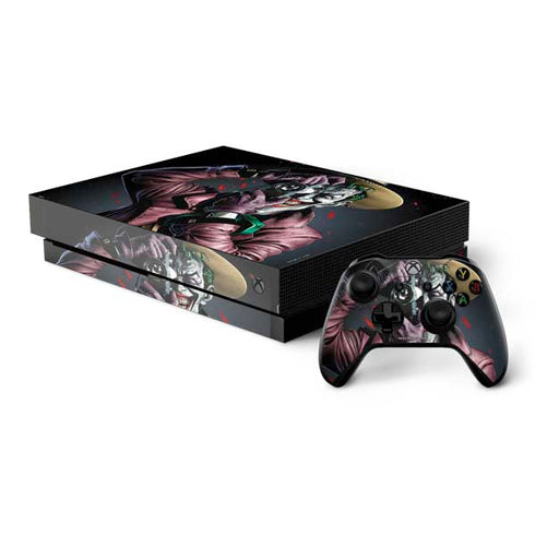 DC Comics The Joker Killing Joke Cover Art by Brian Bolland Xbox One X Bundle Skin