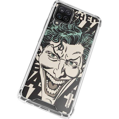 DC Comics The Joker Vintage Laughing Galaxy A12 Clear Case