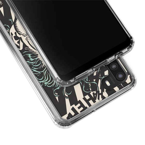 DC Comics The Joker Vintage Laughing Galaxy A21 Clear Case