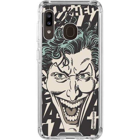 DC Comics The Joker Vintage Laughing Galaxy A30 Clear Case